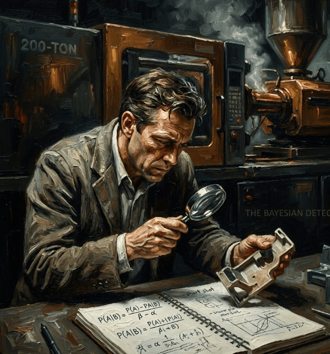 BA01.[Bayesian Data Noir] Silent Factory, The Aesthetics of Bayes Sculpting the Truth