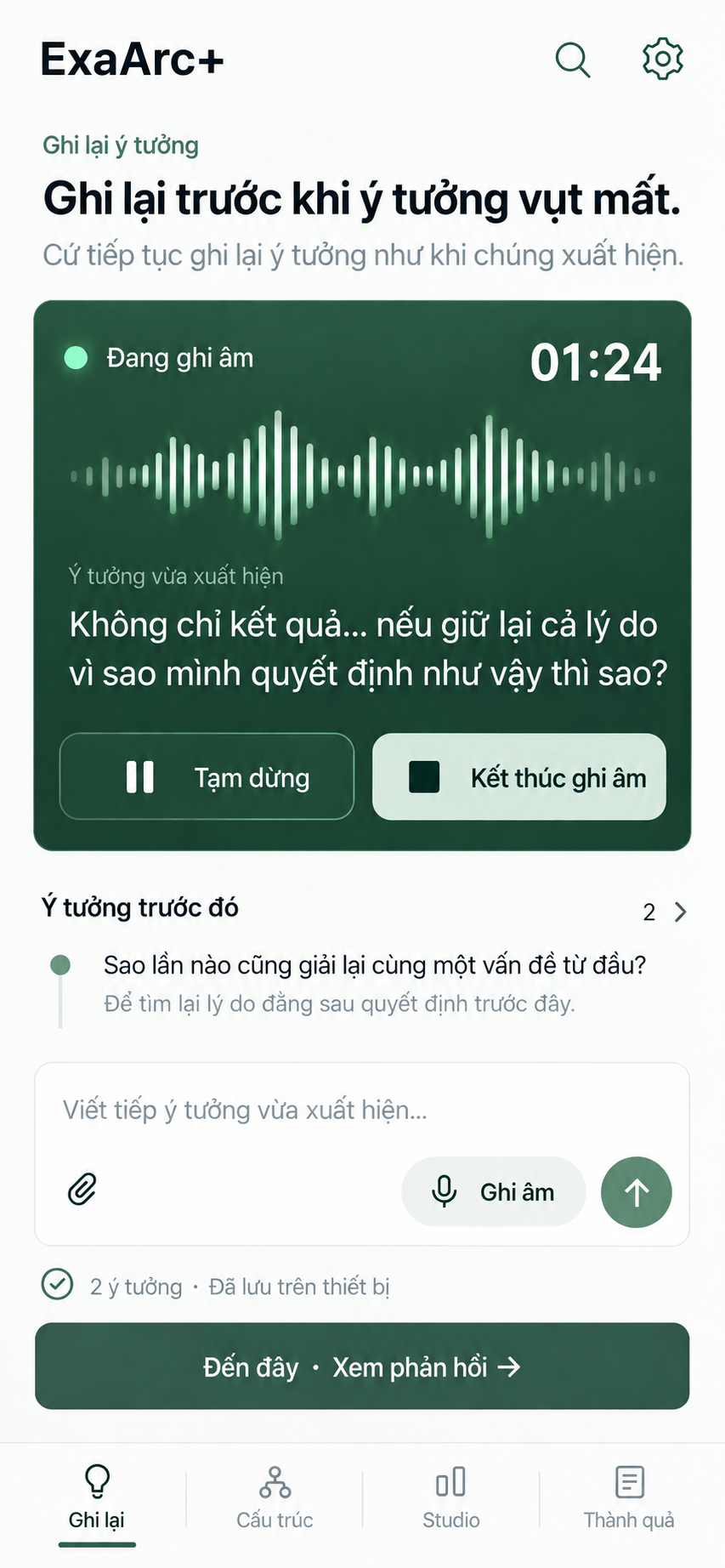 Giữ nguyên bản · Đang ghi âm